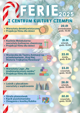 Ferie 2025 z Centrum Kultury Czempiń