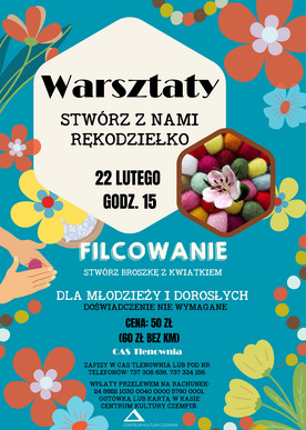 Stwórz z nami rękodziełko - Broszka z kwiatkiem