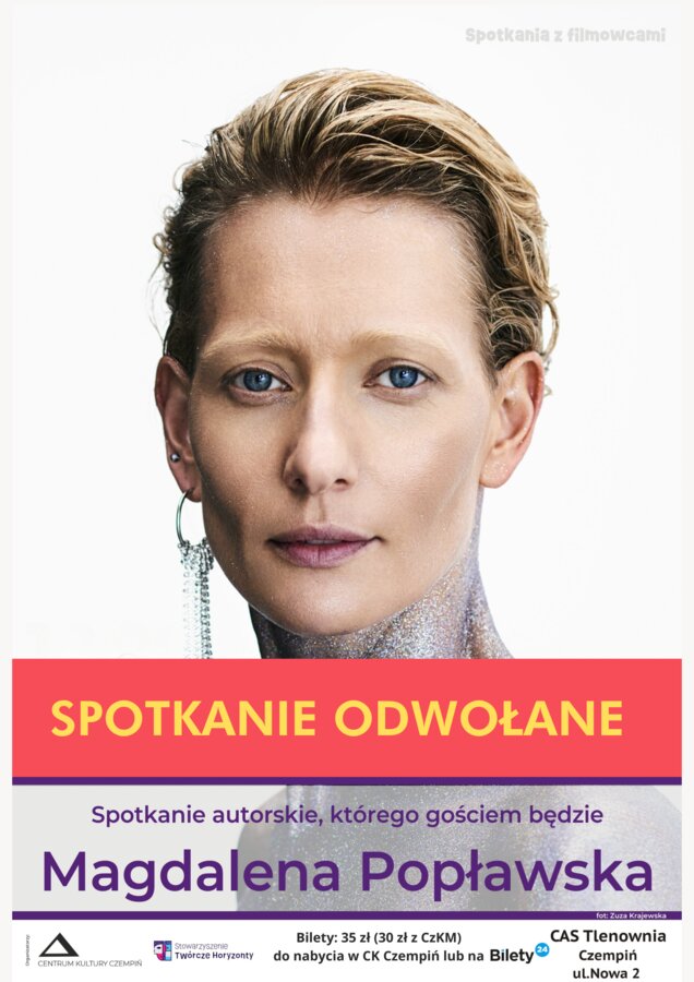 Spotkanie z Magdaleną Popławską - odwołane