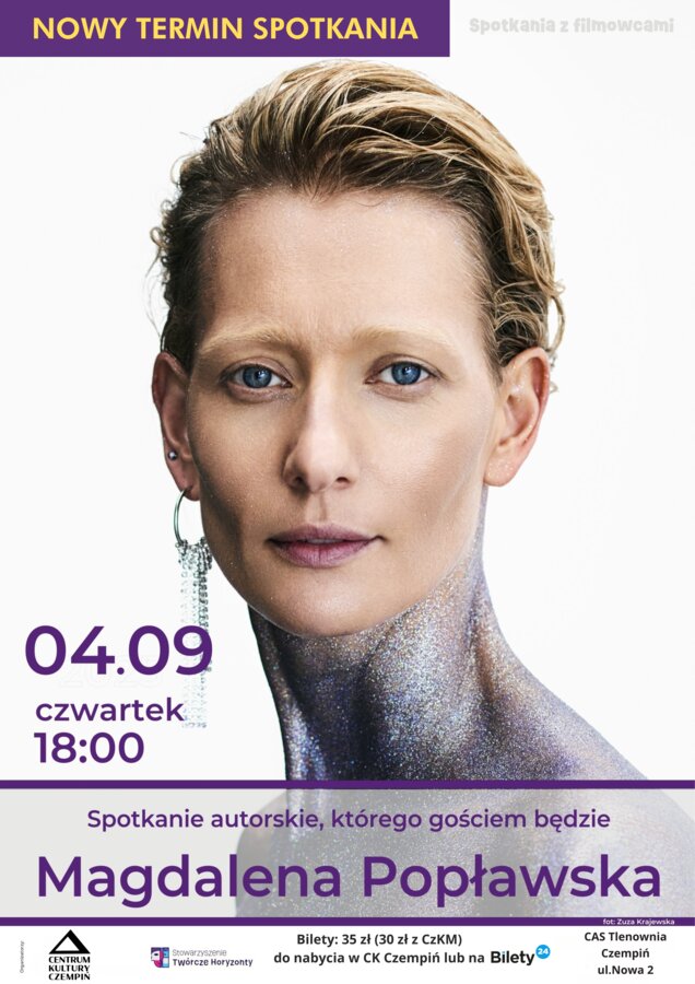 Spotkanie z Magdaleną Popławską - nowy termin