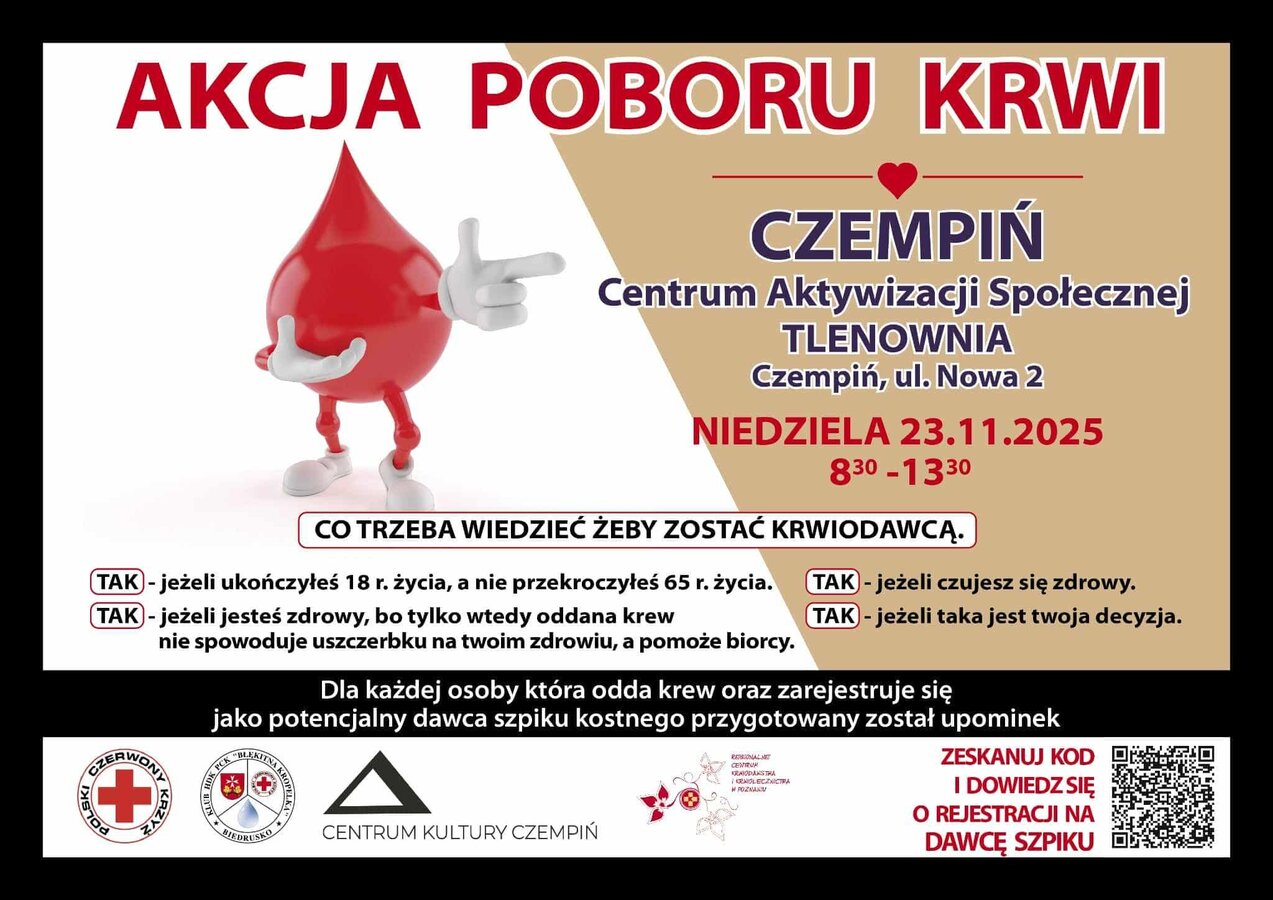 Akcja poboru krwi 23.11.2025