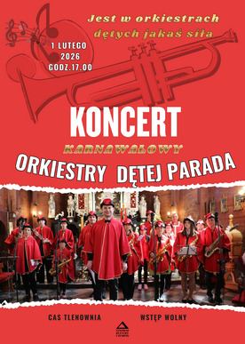 Zapraszamy na koncert Orkiestry Dętej PARADA 01.02.2026, g. 17.00