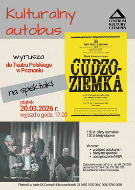 Kulturalny autobus - Cudzoziemka - 20.03.2026