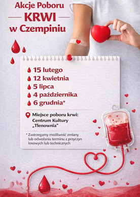 Akcje poboru krwi w 2026