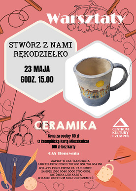 Stwórz z nami rękodziełko - Ceramika