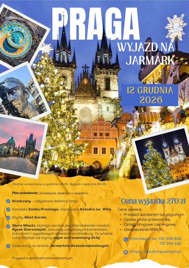 Wyjazd na Jarmark w Pradze